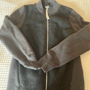 Lululemon zip-up sweatshirt with collarless neck